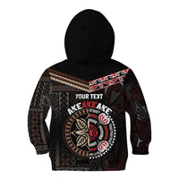 Aotearoa and Samoa Together For Te Tiriti Kid Hoodie Kowhaiwhai Mix Siapo