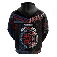 Aotearoa and Samoa Together For Te Tiriti Hoodie Kowhaiwhai Mix Siapo - Flag Color