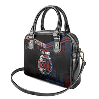 Aotearoa and Samoa Together For Te Tiriti Shoulder Handbag Kowhaiwhai Mix Siapo - Flag Color