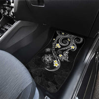 Polynesia Tribal Car Mats Tentacles Plumeria
