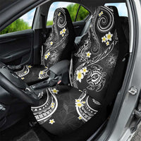 Polynesia Tribal Car Seat Cover Tentacles Plumeria
