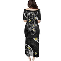 Polynesia Tribal Family Matching Puletasi and Hawaiian Shirt Tentacles Plumeria LT7 - Polynesian Pride