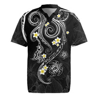 Polynesia Tribal Rugby Jersey Tentacles Plumeria