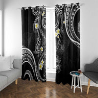 Polynesia Tribal Window Curtain Tentacles Plumeria
