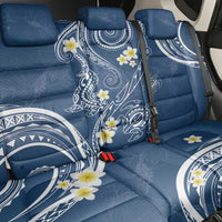 Polynesia Tribal Back Car Seat Cover Deep Blue Plumeria Tentacles LT7 - Polynesian Pride