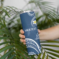 Polynesia Tribal Skinny Tumbler Deep Blue Plumeria Tentacles LT7 - Polynesian Pride