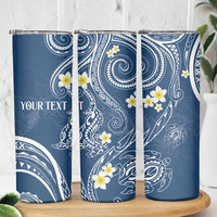 Polynesia Tribal Skinny Tumbler Deep Blue Plumeria Tentacles LT7 - Polynesian Pride