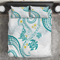 Polynesia Tribal Bedding Set Teal Plumeria Tentacles LT7 Teal - Polynesian Pride