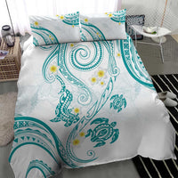 Polynesia Tribal Bedding Set Teal Plumeria Tentacles LT7 - Polynesian Pride