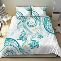 Polynesia Tribal Bedding Set Teal Plumeria Tentacles LT7 - Polynesian Pride