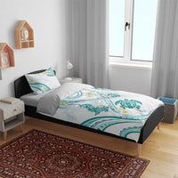 Polynesia Tribal Bedding Set Teal Plumeria Tentacles LT7 - Polynesian Pride