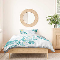 Polynesia Tribal Bedding Set Teal Plumeria Tentacles LT7 - Polynesian Pride