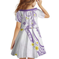 Polynesia Tribal Family Matching Puletasi and Hawaiian Shirt Lilac Plumeria Tentacles LT7 - Polynesian Pride