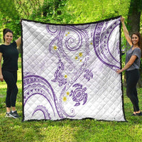 Polynesia Tribal Quilt Lilac Plumeria Tentacles LT7 - Polynesian Pride