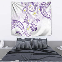 Polynesia Tribal Tapestry Lilac Plumeria Tentacles
