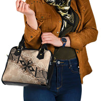 Bula Fiji Plumeria Tagimoucia Salusalu Beige Shoulder Handbag Kaiviti Masi LT7 - Polynesian Pride