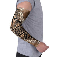 Bula Fiji Plumeria Tagimoucia Salusalu Mocha Arm Sleeves Kaiviti Masi LT7 - Polynesian Pride