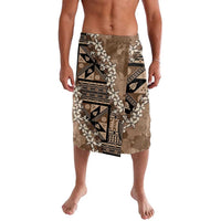 Bula Fiji Plumeria Tagimoucia Salusalu Mocha Lavalava Kaiviti Masi LT7 Mocha - Polynesian Pride