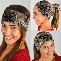 Bula Fiji Plumeria Tagimoucia Salusalu Mocha Neck Gaiter Kaiviti Masi LT7 - Polynesian Pride
