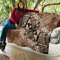 Bula Fiji Plumeria Tagimoucia Salusalu Mocha Quilt Kaiviti Masi LT7 - Polynesian Pride