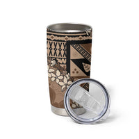 Bula Fiji Plumeria Tagimoucia Salusalu Mocha Tumbler Cup Kaiviti Masi - Polynesian Pride