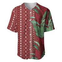 Women's Day Samoa Malu Tattoo Inspired Mix Teuila Baseball Jersey Scarlet