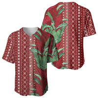 Women's Day Samoa Malu Tattoo Inspired Mix Teuila Baseball Jersey Scarlet