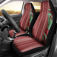 Women's Day Samoa Malu Tattoo Inspired Mix Teuila Car Seat Cover Scarlet