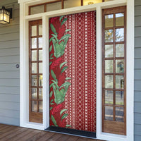 Women's Day Samoa Malu Tattoo Inspired Mix Teuila Door Cover Scarlet