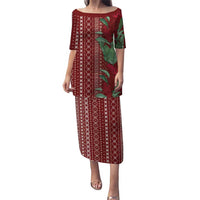 Women's Day Samoa Malu Tattoo Inspired Mix Teuila Family Matching Puletasi and Hawaiian Shirt Scarlet