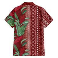 Women's Day Samoa Malu Tattoo Inspired Mix Teuila Family Matching Summer Maxi Dress and Hawaiian Shirt Scarlet