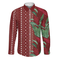 Women's Day Samoa Malu Tattoo Inspired Mix Teuila Family Matching Tank Maxi Dress and Hawaiian Shirt Scarlet