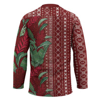 Women's Day Samoa Malu Tattoo Inspired Mix Teuila Hockey Jersey Scarlet