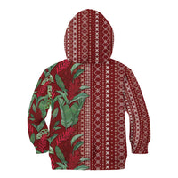 Women's Day Samoa Malu Tattoo Inspired Mix Teuila Kid Hoodie Scarlet