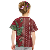 Women's Day Samoa Malu Tattoo Inspired Mix Teuila Kid T Shirt Scarlet