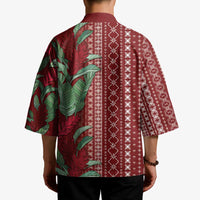 Women's Day Samoa Malu Tattoo Inspired Mix Teuila Kimono Scarlet