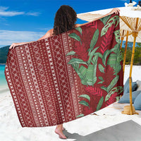 Women's Day Samoa Malu Tattoo Inspired Mix Teuila Sarong Scarlet