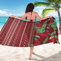 Women's Day Samoa Malu Tattoo Inspired Mix Teuila Sarong Scarlet