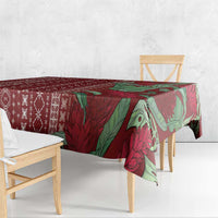 Women's Day Samoa Malu Tattoo Inspired Mix Teuila Tablecloth Scarlet