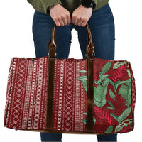 Women's Day Samoa Malu Tattoo Inspired Mix Teuila Travel Bag Scarlet