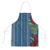 Women's Day Samoa Malu Tattoo Inspired Mix Teuila Apron Royal Blue