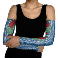 Women's Day Samoa Malu Tattoo Inspired Mix Teuila Arm Sleeves Royal Blue