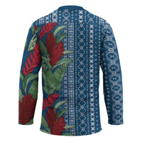 Women's Day Samoa Malu Tattoo Inspired Mix Teuila Hockey Jersey Royal Blue