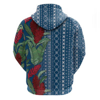 Women's Day Samoa Malu Tattoo Inspired Mix Teuila Hoodie Royal Blue