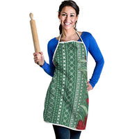 Women's Day Samoa Malu Tattoo Inspired Mix Teuila Apron Sage Green