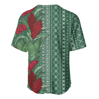 Women's Day Samoa Malu Tattoo Inspired Mix Teuila Baseball Jersey Sage Green