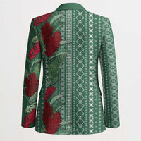 Women's Day Samoa Malu Tattoo Inspired Mix Teuila Blazer Sage Green