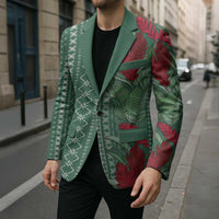 Women's Day Samoa Malu Tattoo Inspired Mix Teuila Blazer Sage Green