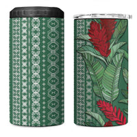 Women's Day Samoa Malu Tattoo Inspired Mix Teuila 4 in 1 Can Cooler Tumbler Sage Green