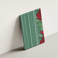 Women's Day Samoa Malu Tattoo Inspired Mix Teuila Canvas Wall Art Sage Green